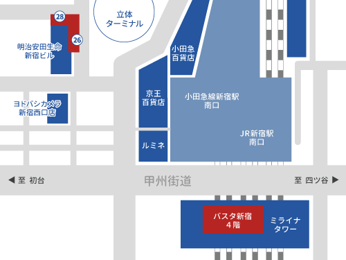 乗り場地図 高速バス 信南交通株式会社