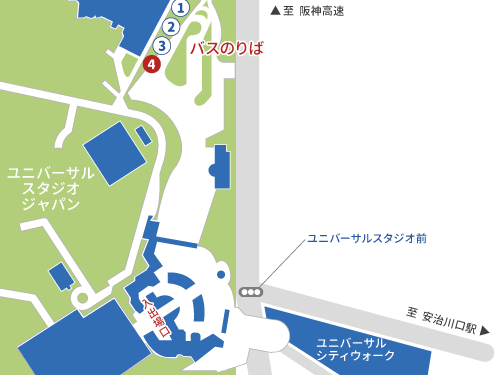 乗り場地図 高速バス 信南交通株式会社