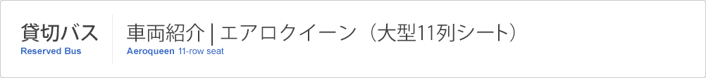 エアロクイーン(大型11列シート)