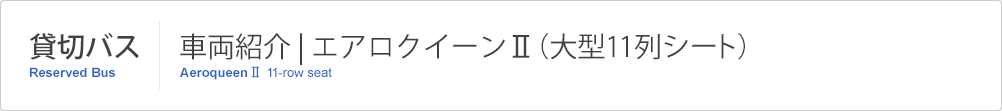 エアロクイーンII(大型11列シート)